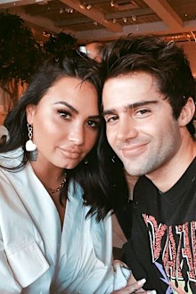 Demi Lovato, ex-fiancé Max Ehrich, Instagram selfie