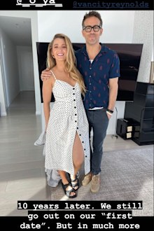 Ryan Reynolds and Blake Lively celebrate their 10-year anniversary.