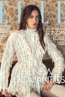 Sunday rose on the cover of Elle Magazine 
