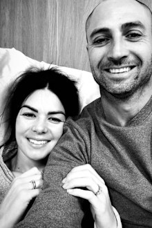 Emily Tindal, pictured with her husband Sam.