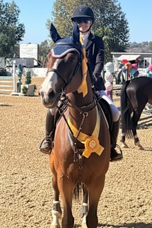 Grace Wahlberg with horse