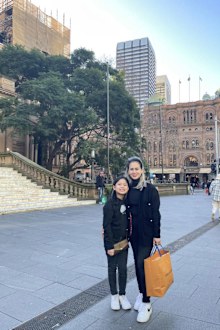 Trang and her daughter moved to Australia in 2020 after she married her Australian husband, Linh Hoang.
