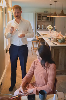 Prince Harry and Meghan inside Frogmore Cottage, their UK home before moving to the US.