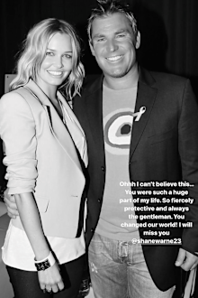 Lara Worthington, Shane Warne