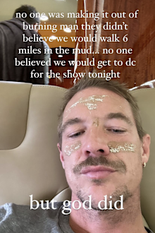 DJ Diplo hitchhiked out of Burning Man to make DC show