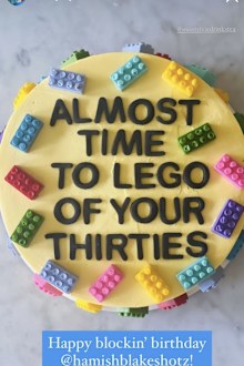 Hamish Blake's birthday cake