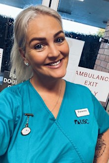 Vivienne Greene is studying to become a registered nurse in Queensland.