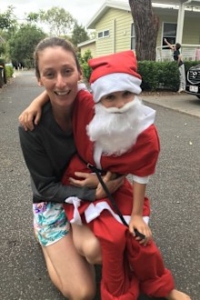 Levi mum Santa