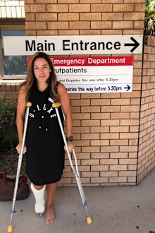 Michelle Taylor broke her ankle twice in a matter of 12 months.