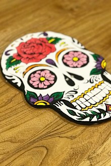 spooky skull print for halloween