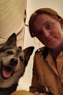 Siobhan with her dog