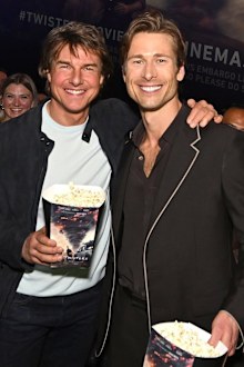 Tom Cruise shows up at Twisters Premiere to support Top Gun: Maverick co-star Glen Powell