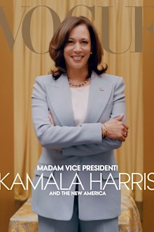Kamala Harris blue suit Vogue cover