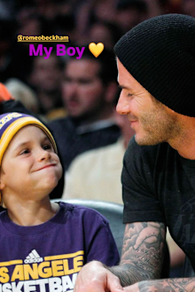 David Beckham and Romeo 