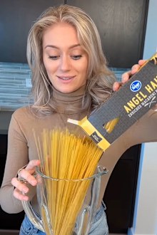 Making fresh pasta out of dried spaghetti 