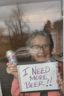 93-year-old Olive Veronesi from Seminole in Pennsylvania.