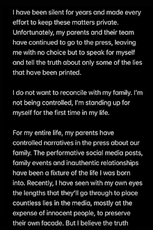 Brooklyn Beckham shares statement about ongoing feud with his parents David and Victoria Beckham