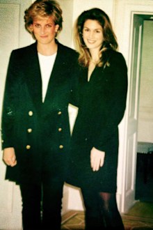 Princess Diana and Cindy Crawford at Kensington Palace