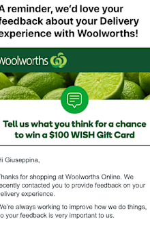 Woolies feedback