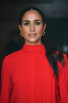 Meghan Markle Duchess of Sussex photographed by Misan Harriman before heading on stage at the One Young World even in Manchester 2022