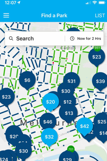 Ubipark is an app that helps find a parking spot.