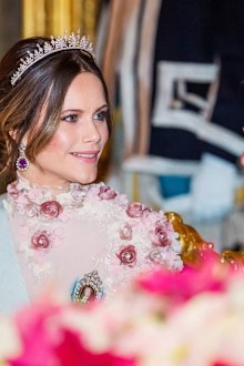 Swedish royals wear tiaras for Nobel Prize Kings Dinner inside palace