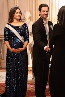 Princess Sofia and Prince Carl Philip attend the second of the Nobel Prize events in December, 2024.