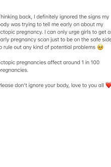 Emily Miller reveals she was hospitalised for an ectopic pregnancy just weeks after discovering she was pregnant.