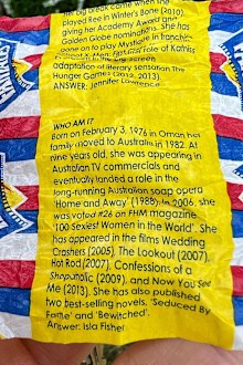 Isla Fisher makes it on Fantale wrapper.