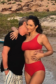 Katharine McPhee and husband David Foster.