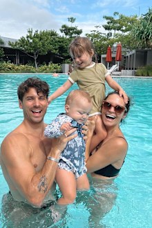 Matty with Laura and their two girls, Marlie-Mae and Lola