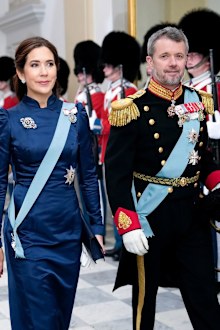 Crown Prince and Princess Mary and Frederik at New Year at Christiansborg Palace