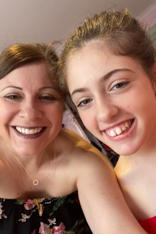 Francesca and her mother Rare Diseases Day