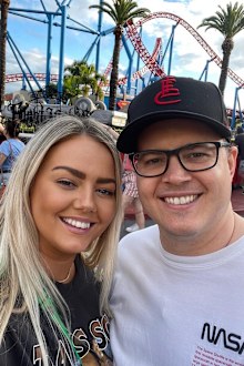 Johnny Ruffo with his long-term partner Tahnee Sims.