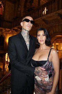 Kourtney Kardashian and Travis Barker.