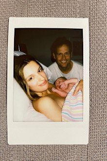 Tom Steinfort with wife Claudia  and newborn daughter Frederikke