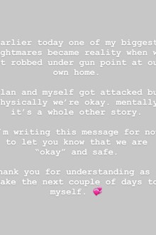 NikkieTutorials, fiancé Dylan Drossaers, robbed, gunpoint, statement