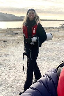 24-year-old wildlife photographer Ashleigh Scully while 