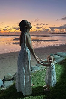 Zoe Marshall with daughter Ever. 