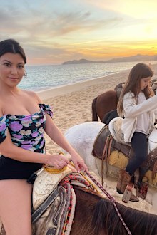 Kourtney Kardashian hits back at accusation she never spends time with her children