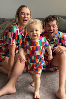 Keep It Cleaner podcast host Claire Smith with husband and son