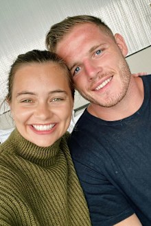 Tahlia Giumelli and Tom Burgess