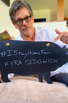 Kevin Bacon is staying home for Kyra Sedgwick.