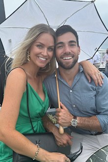 Renae Ayris and husband Andrew Papadopoulos