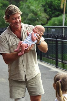Steve Irwin and Robert Irwin