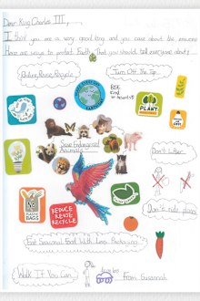 Children write letters to King Charles about climate change