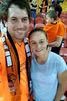 Ash Barty and Gary Kissick in 2017.