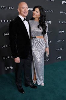 Jeff Bezos with girlfriend Lauren Sanchez at LACMA red carpet