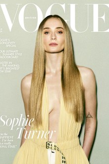 Sophie Turner on the cover of British Vogue