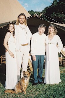 Liana Cornell shares a photo with her boyfriend and parents John Cornell 